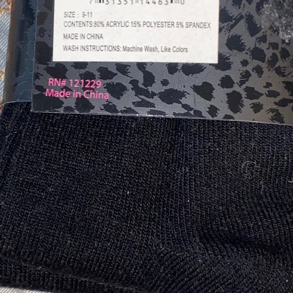 ♣️NWT Steve Madden Black Lace Trim Over the Knee Socks: 9-11 - Picture 5 of 6